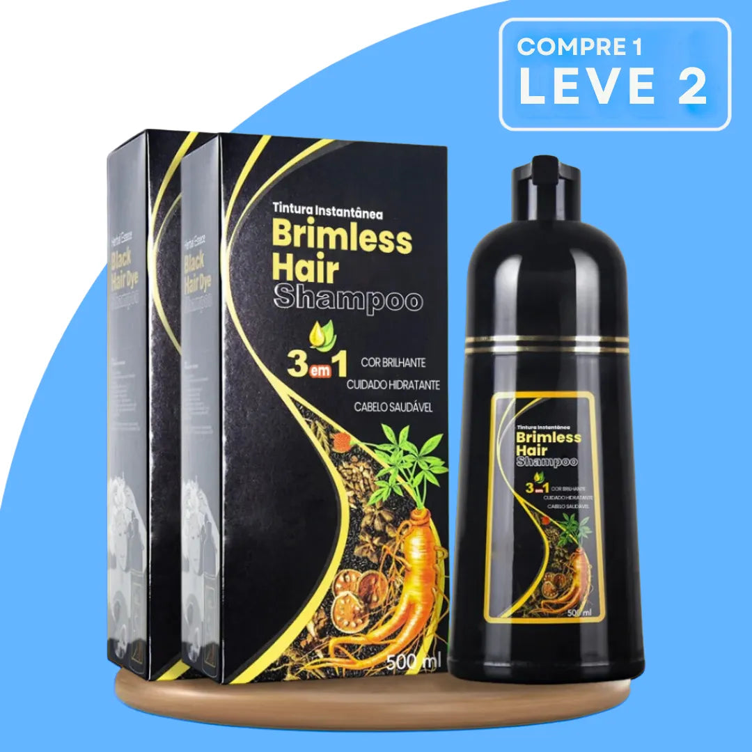 [COMPRE 1 LEVE 2] Shampoo Brimless Botânico Natural 3 em 1 (Dura Até 6 Meses!) + BRINDE Especial