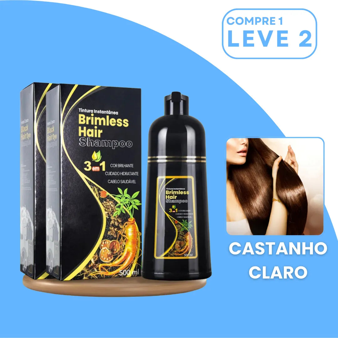 [COMPRE 1 LEVE 2] Shampoo Brimless Botânico Natural 3 em 1 (Dura Até 6 Meses!) + BRINDE Especial