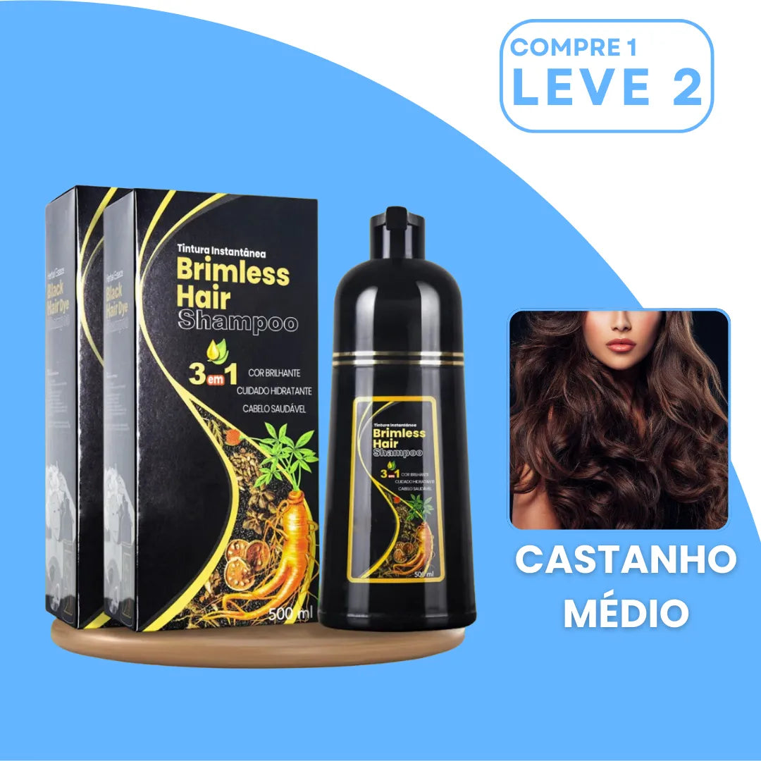 [COMPRE 1 LEVE 2] Shampoo Brimless Botânico Natural 3 em 1 (Dura Até 6 Meses!) + BRINDE Especial